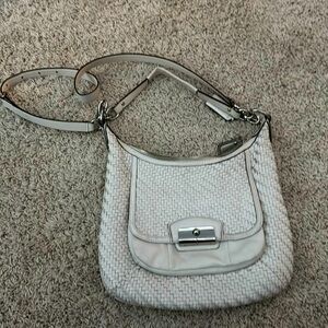 White coach bag